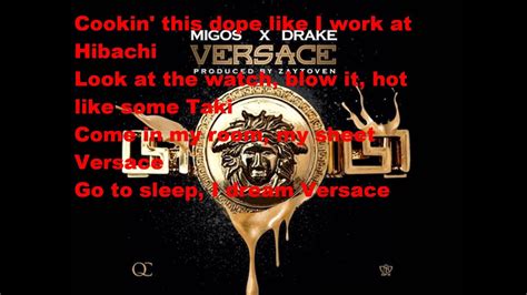 versace clean lyrics|Migos ft Drake Versace Lyrics (Clean) .